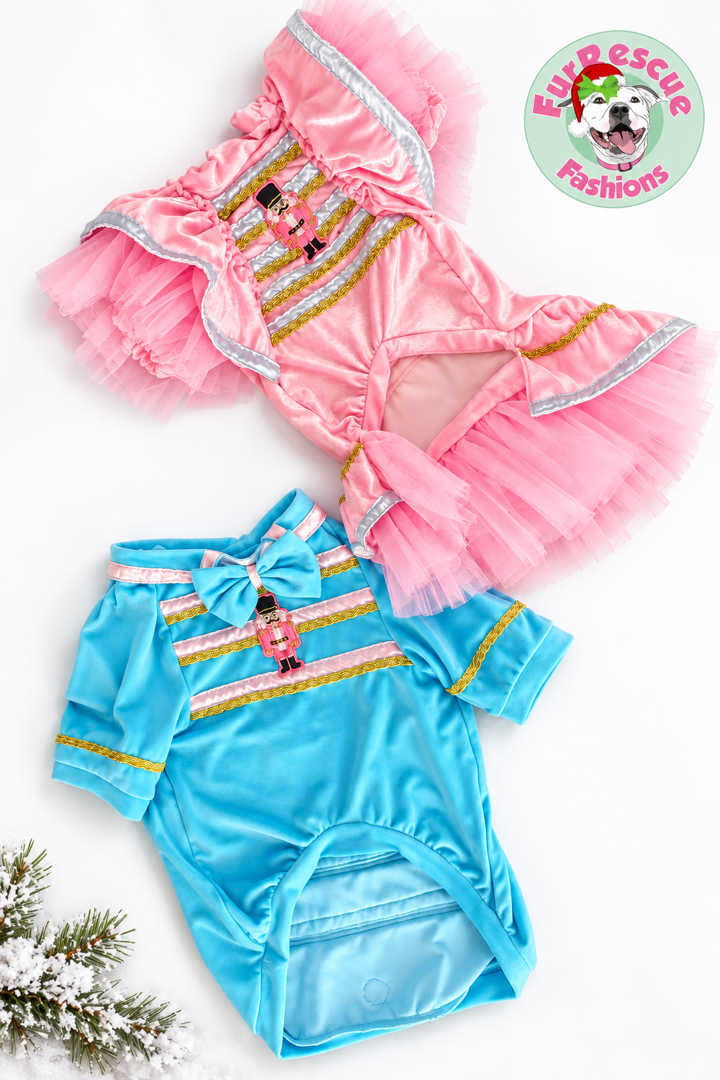 Sugar Plum Nutcracker Couture Christmas Dog Dress