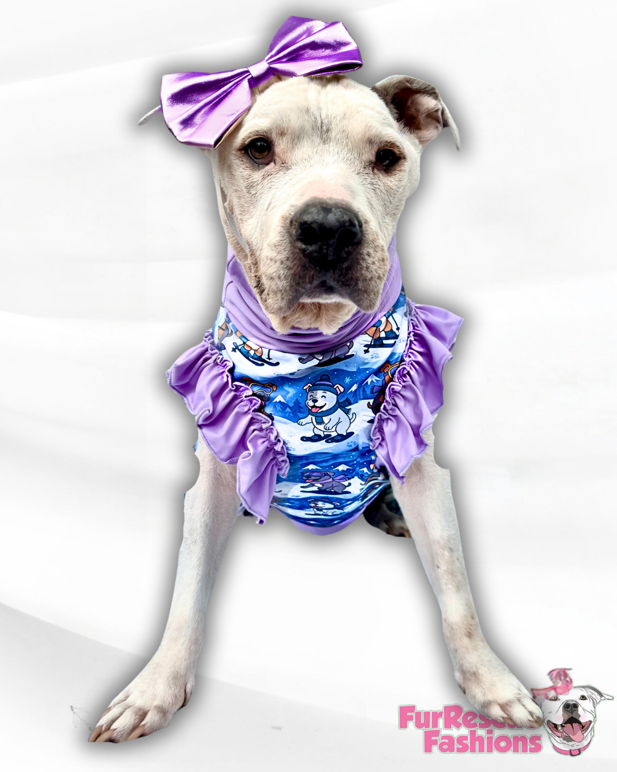 2025 Winter Wonders Sleeveless Dog Shirt With Ruffles (AVAILABLE IN ANY PRE-ORDER PATTERN)