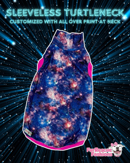 Galaxy Galore - PAWJama with Fuchsia Trim & Neck