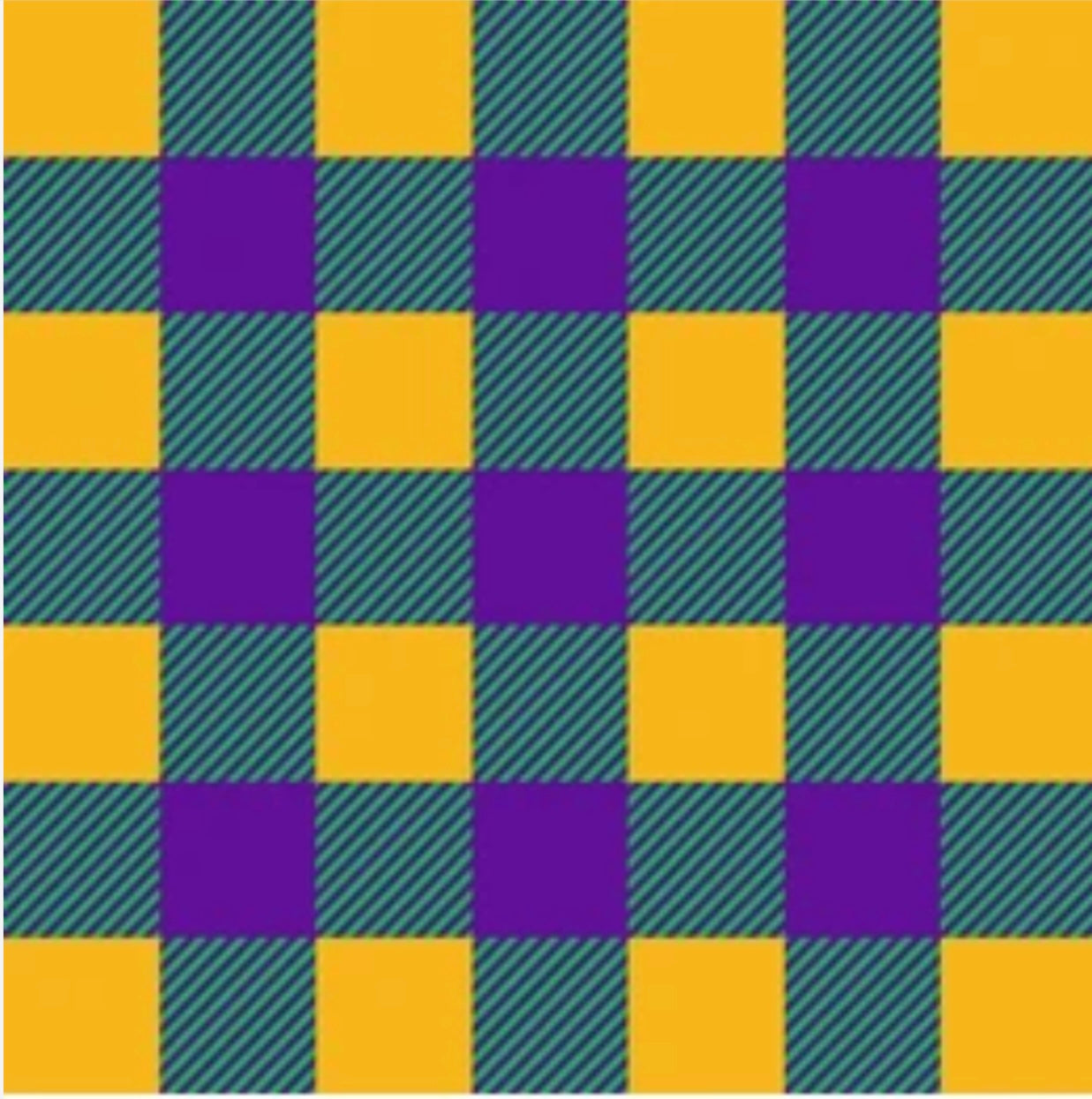 Mardi Gras Checkerboard Dog Pajama with Purple Neck & Trim/Sleeves