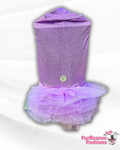 Lilac Glittery Flower Girl Tutu Dress
