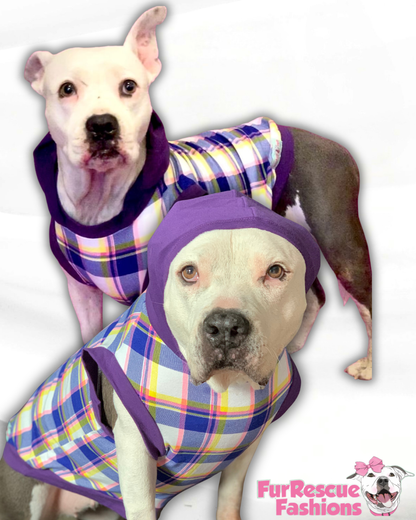 Purple Chic Plaid with Purple Neck & Trim/Sleeves (Classic Fabric)