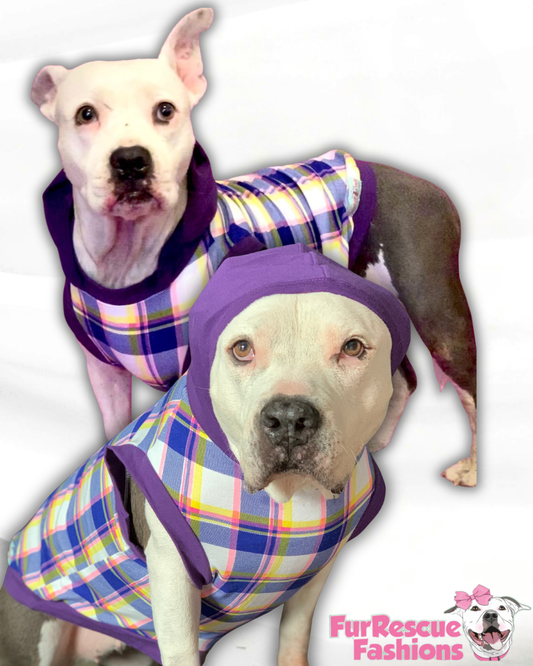 Purple Chic Plaid with Purple Neck & Trim/Sleeves (Classic Fabric)