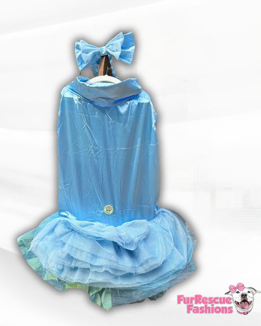 Dusty Blue Tutu Dress