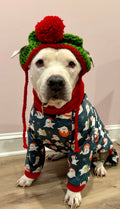 Seal Of Approval - Dog Pajama with Red Neck & Trim/Sleeves