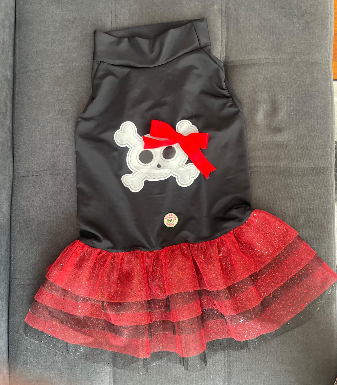 🏴‍☠️ Sassy Pawrate – Pirate Dog Tutu Dress