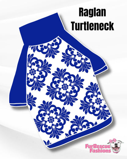 Italian Villa Vibes Pajama with Blue OR Red Neck & Trim/Sleeves