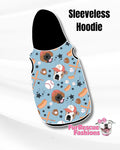 Lets Play Ball Dog Pajama with Black Trim, Neck & Sleeves