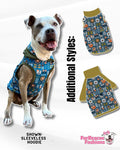 Wood Wildlife Dog Pajama with  Neck & Trim/Sleeves
