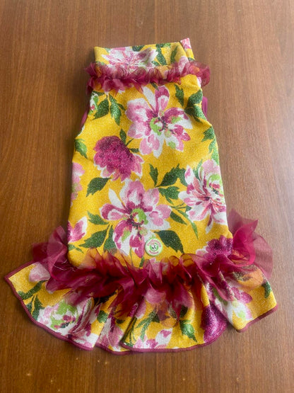Golden Garden Dog Dress