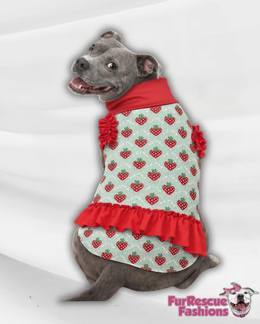2026 Spring Dog Shirt With Ruffle On Waist (Available in any pattern)