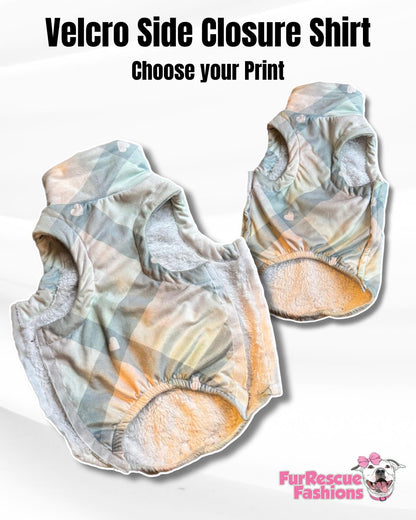 Velcro Side Closure Vest - Choose Your Print