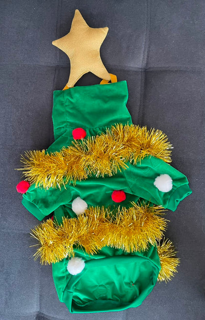 Christmas Tree Dog Outfit