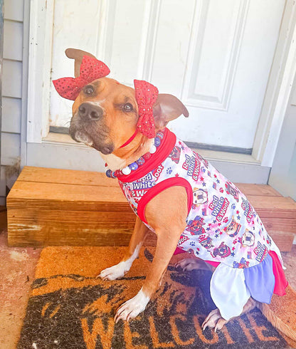 2026 Summer Dog Dress With Petal Skirt (Available in any pattern)