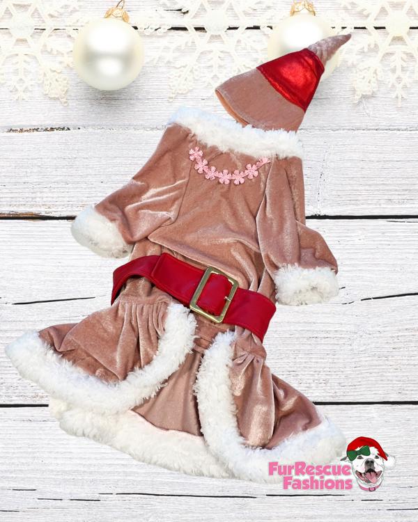 Jovie’s Christmas Cheer Dog Dress & Hat