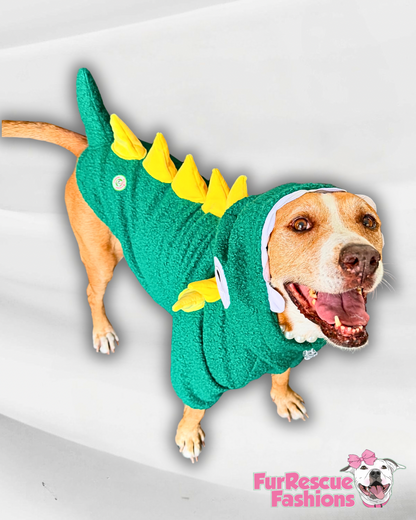 Snappy Dino Rex Dog Hoodie