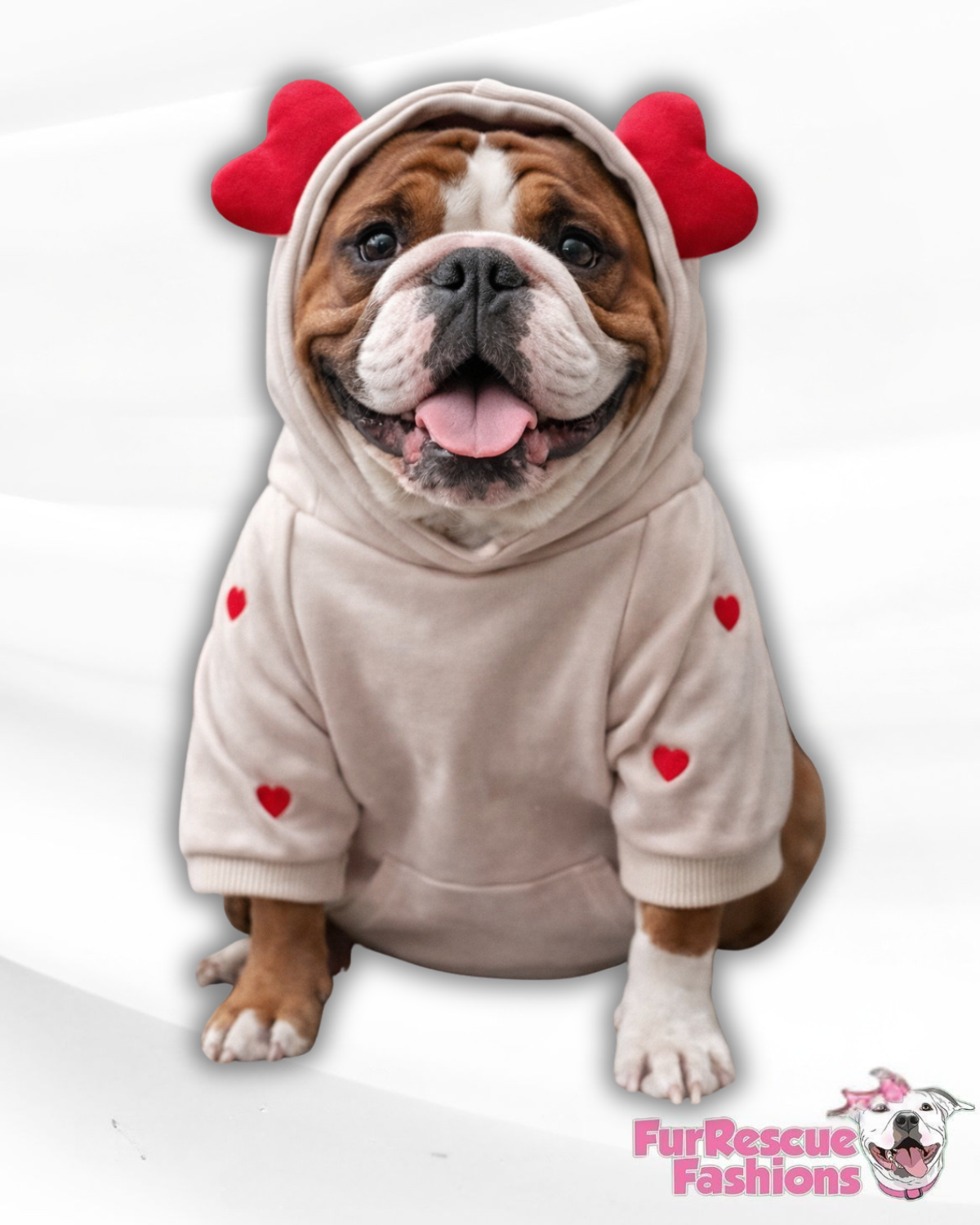 I Woof You Forever Valentine Dog Hoodie – Soft Embroidered Cozy Pup Sweatshirt