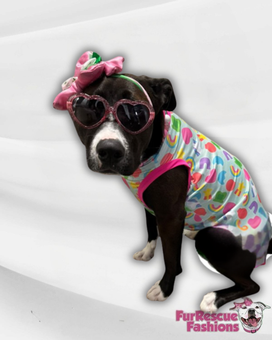 Lucky Charms - Dog Pajama with Green Neck & Trim/Sleeves