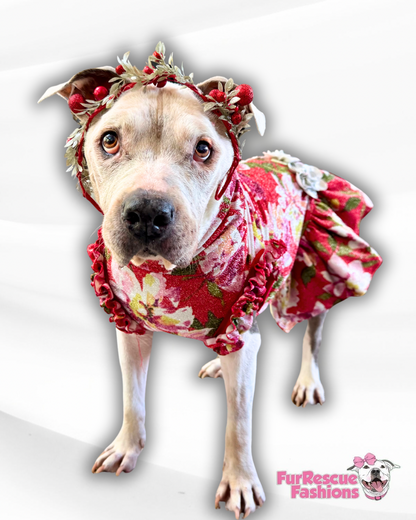 Holly Jolly Bloom Dog Dress