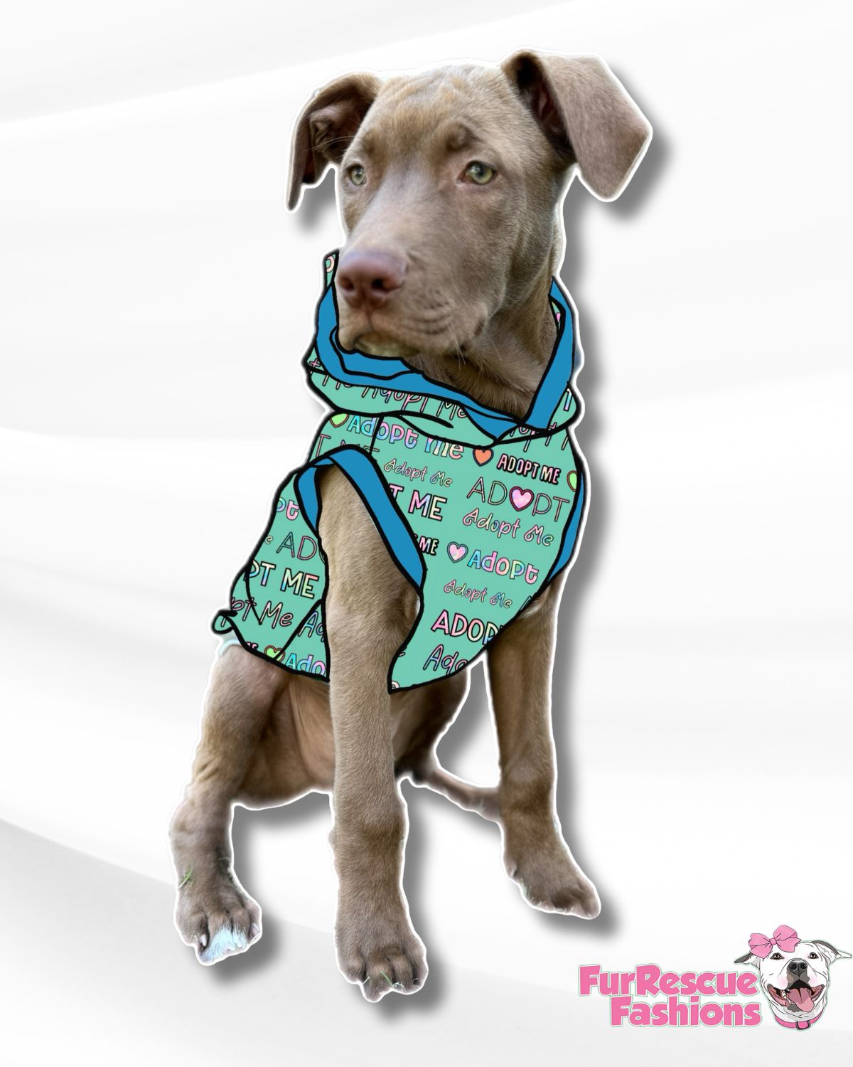 Adopt Me Furrever - PAWjama with Pink OR Baby Blue Neck & Trim/Sleeves