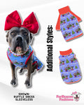 Christmas Rock - Dog Pajama with Red Neck & Trim/Sleeves