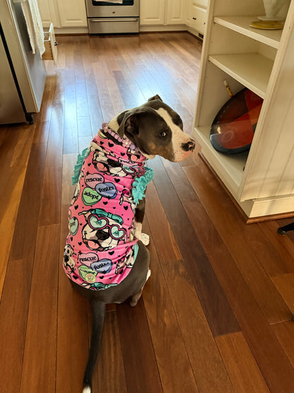 Cielo’s Legacy - Pink Pajama with Lavender Neck & Trim/Sleeves