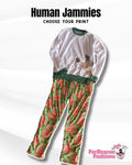 2024 Happy Holidays Human Pajamas Sets (Pants & Matching top)