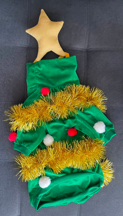 Christmas Tree Dog Outfit