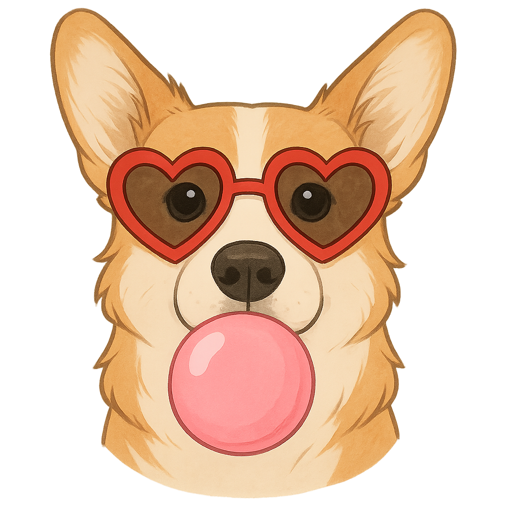 I Chews You - Pup With Bubblegum Unisex T-Shirt