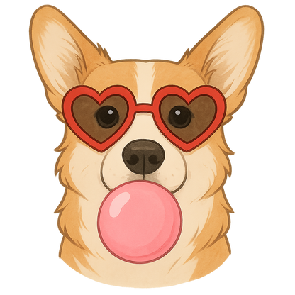 I Chews You - Pup With Bubblegum Unisex T-Shirt