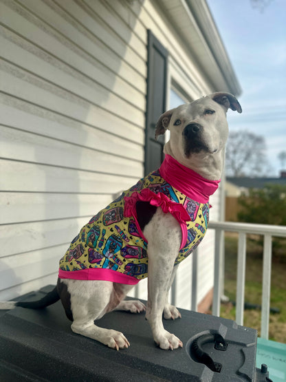 2026 Spring Dog Shirt With Ruffles (AVAILABLE IN ANY PRE-ORDER PATTERN)