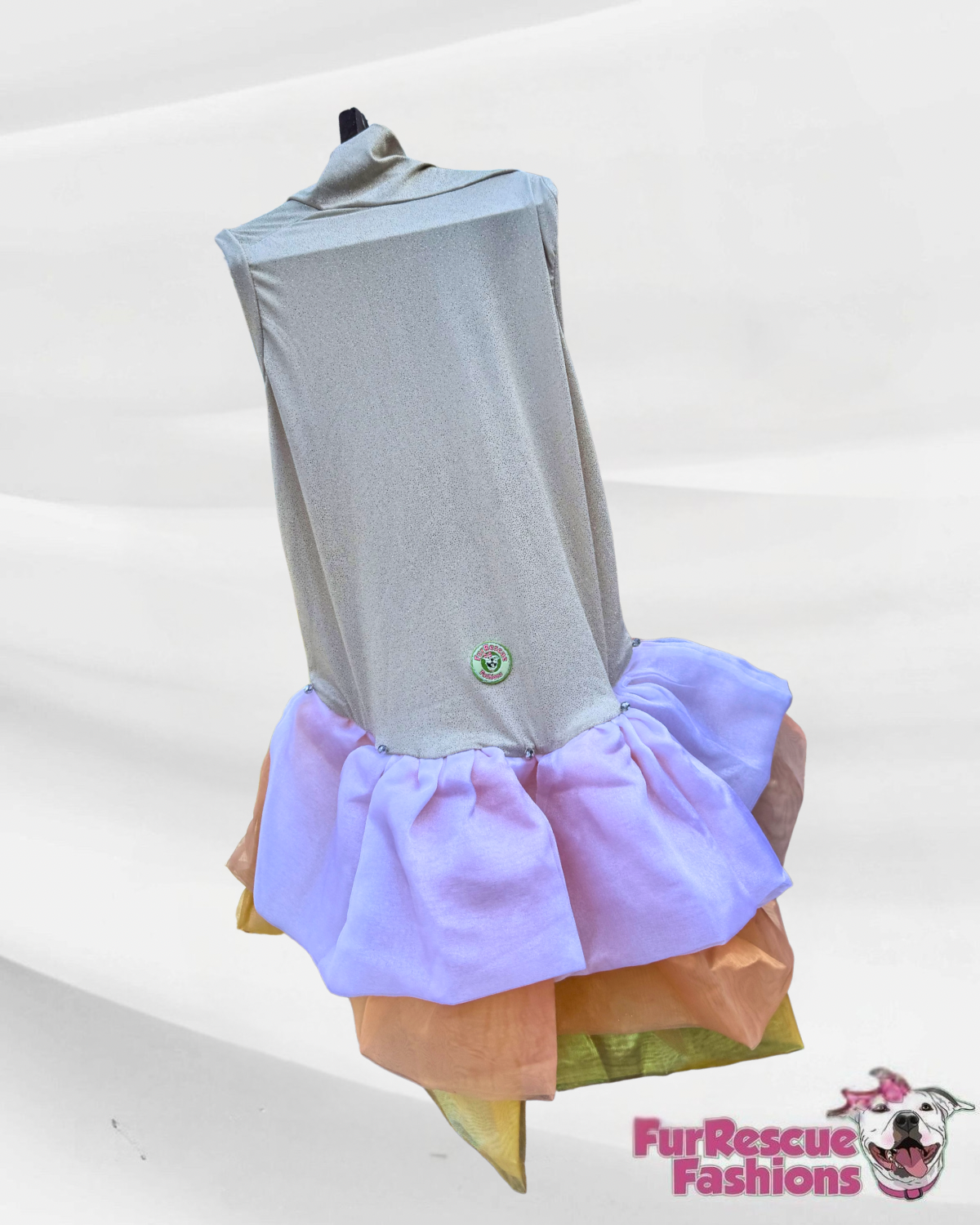 Sunflower Magic Dog Gown WITH Attachable Train