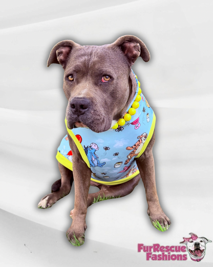 Hundred Acre Cuties, hunny & friends Pajama with Orange or Yellow Neck & Trim/Sleeves