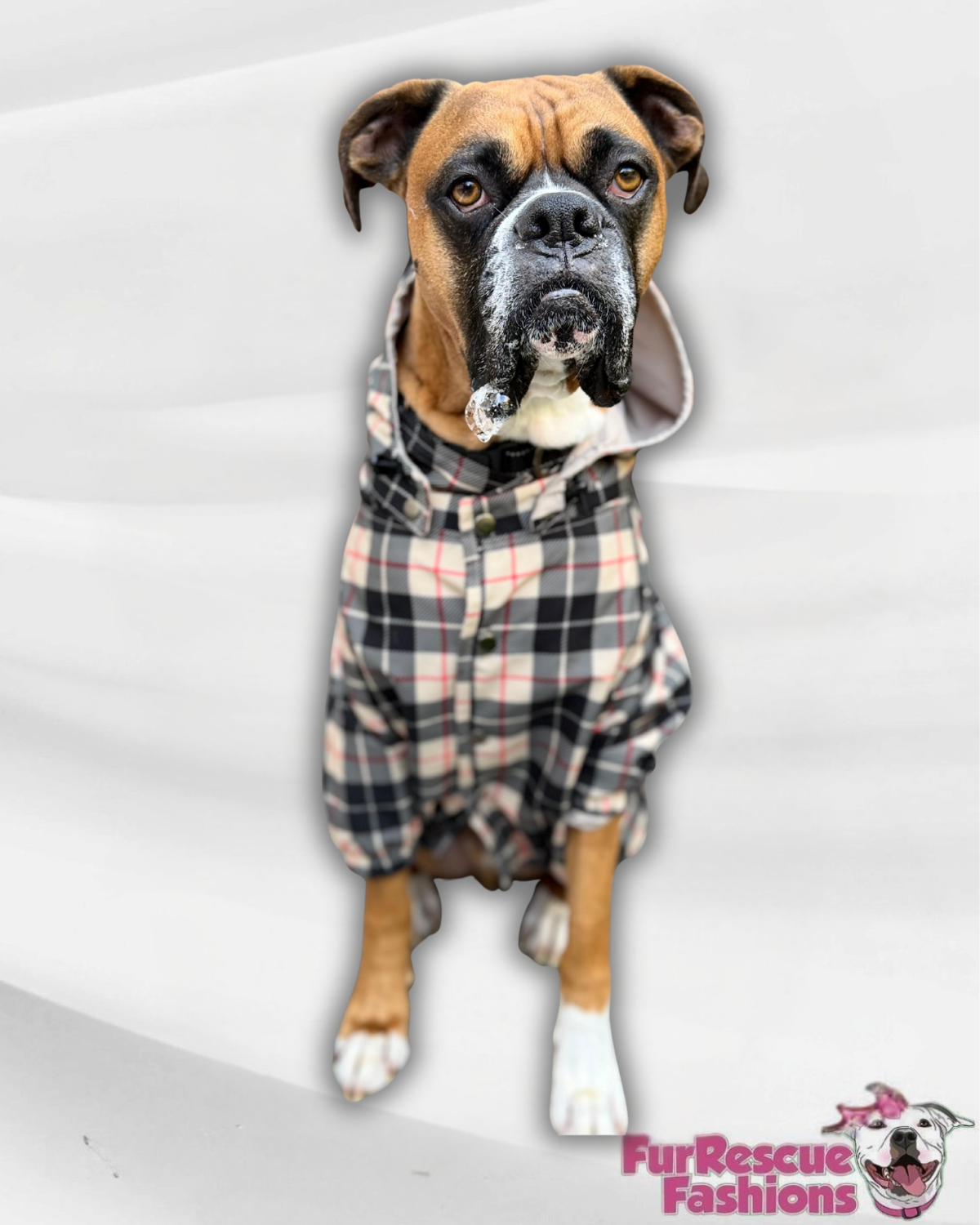 Classic Chic Barkberry Plaid Rain Jacket - Cape - Vest