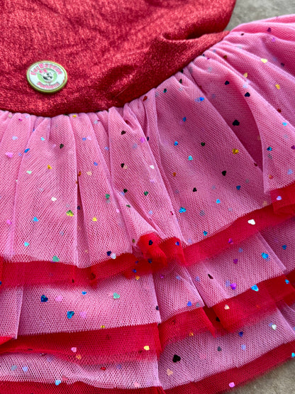 Valentine's Glam Dog Tutu Dress