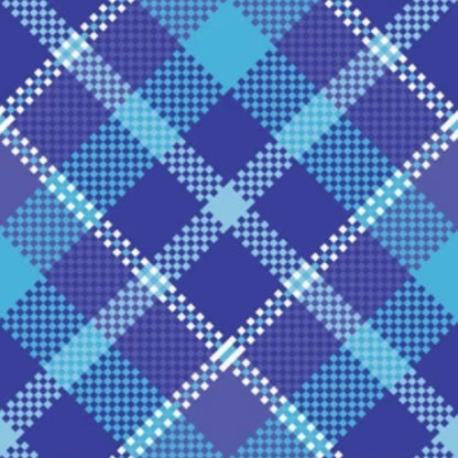 Ocean Breeze Plaid Pajama with Aqua Neck & Trim/Sleeves