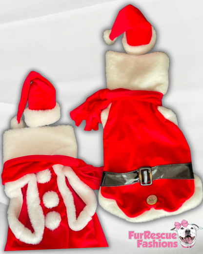 Santa & Pompoms Sleeveless Dog Shirt