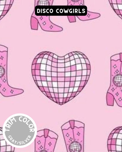 Disco Cowgirls Dog Pajama with Silver Neck & Trim/Sleeves