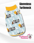 Land Seal & Water Pitties Dog Pajama with Mustard Neck & Trim/Sleeves