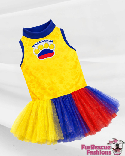 Team Spirit Soccer Cup 2026 Dog Tutu Dress (Available in any pattern from this preorder)