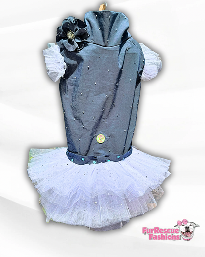 Denim & Diamonds Dog Tutu Dress