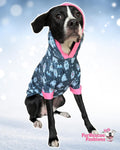 Yeti For Winter - PAWjama with Pink Neck & Trim/Sleeves