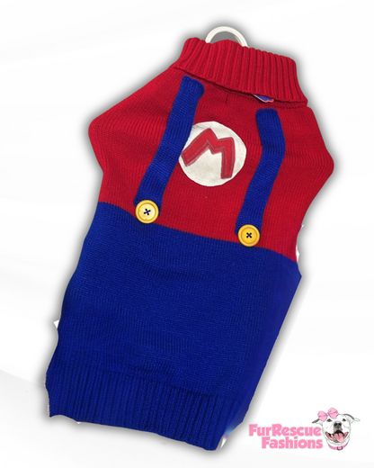 SuPAW Mario Knit Dog Vest