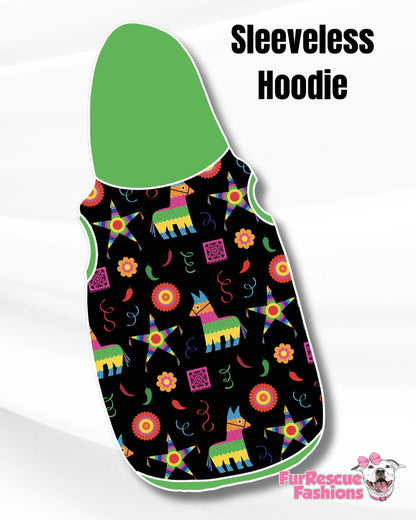 Cinco de Party Pajama with Green Neck & Trim/Sleeves