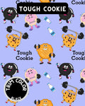 Tough Cookie Dog Pajama with Black Trim, Neck & Sleeves