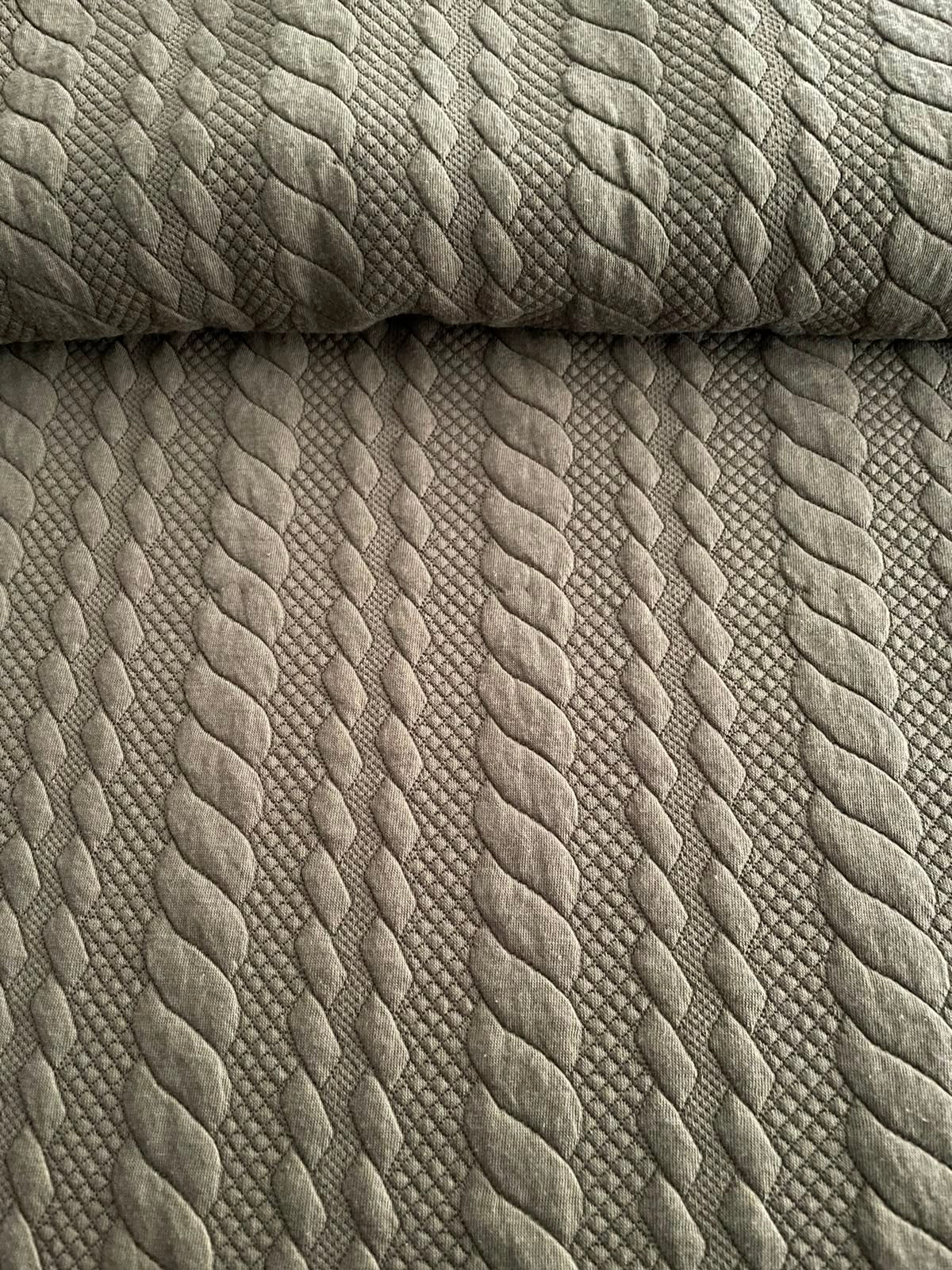 Olive Cable Knit Dog Shirt