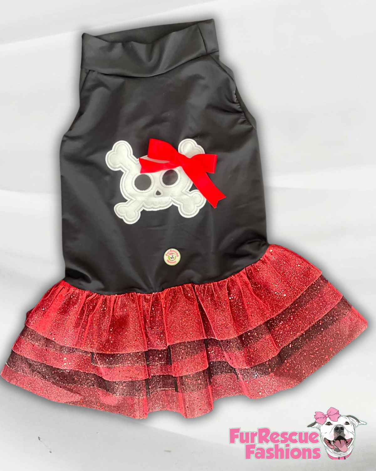 🏴‍☠️ Sassy Pawrate – Pirate Dog Tutu Dress