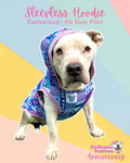 Peace, Love, Rescue (Purple) - Dog Pajama with Purple Trim/Sleeves