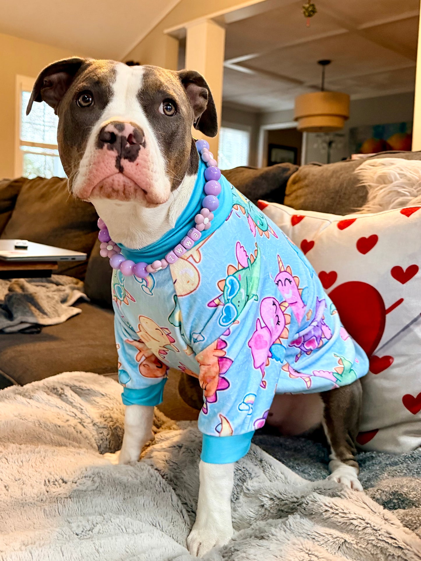 Pastel DinoCorn Paradise - PAWjama Ultra-Luxe