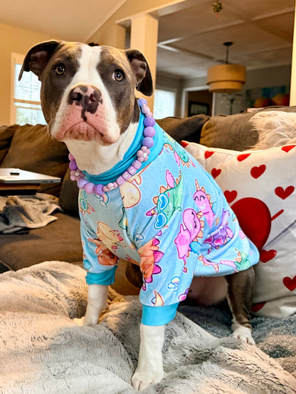 Pastel DinoCorn Paradise - PAWjama Ultra-Luxe